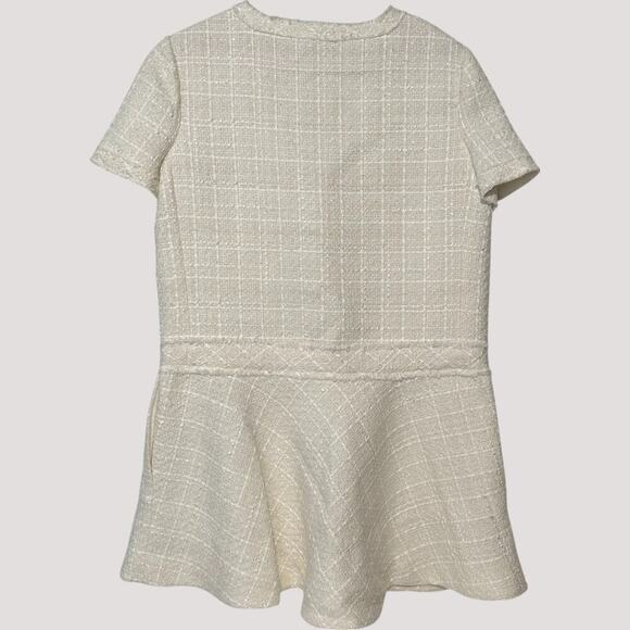 NWTs Zara Tweed Short Structured Dress with Gold Buttons ZW Collection (L) - Picture 7 of 14